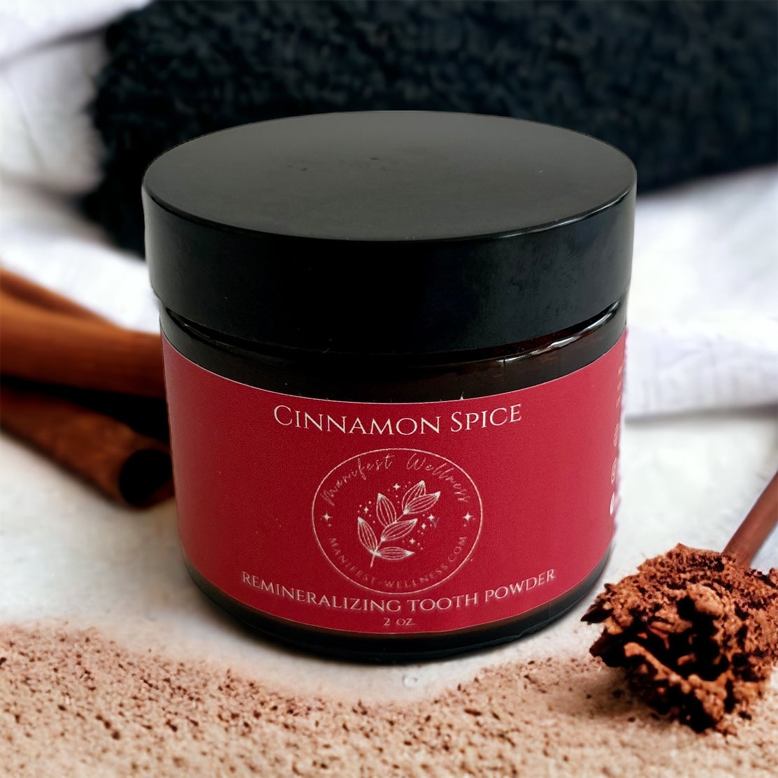 Cinnamon Spice Remineralizing Tooth Powder with Organic Ingredients